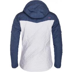 2117 KANAN - dámská lyžařská bunda s kapucí 10/10 - modro - bílá
