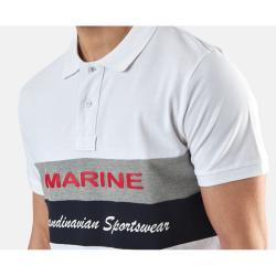 Marine - pánské polo tričko - White