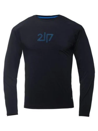 2117 of Sweden ALKEN pánske funkčné tričko s dlhým rukávom, black