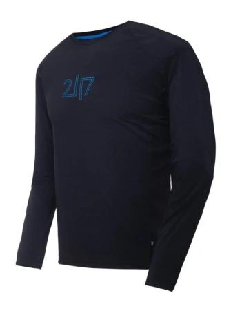 2117 of Sweden ALKEN pánske funkčné tričko s dlhým rukávom, black