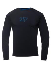 2117 of Sweden ALKEN pánské funkční triko s dlouhým rukávem, black
