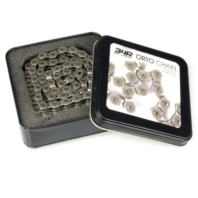 34R BMX Co. Řetěz 1 sp. BMX 34R ORTO CHAIN, 110 čl. 1/2x1/8 stříbrný