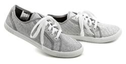 3F stříbrné plátěné tenisky 5FI-N