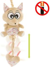 4 BABY PLYŠ Liška natahovací usínáček s melodií s klipem pro miminko