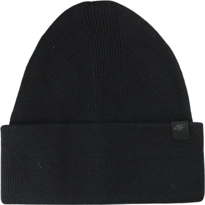 4f CAP WAW25ACAPU556-20S DEEP BLACK zimní čepice