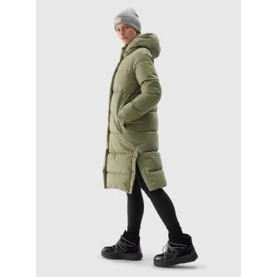 4f dámská bunda DOWN JACKET-WAW24TDJAF476-43S-KHAKI