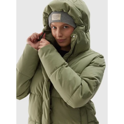 4f dámská bunda DOWN JACKET-WAW24TDJAF476-43S-KHAKI