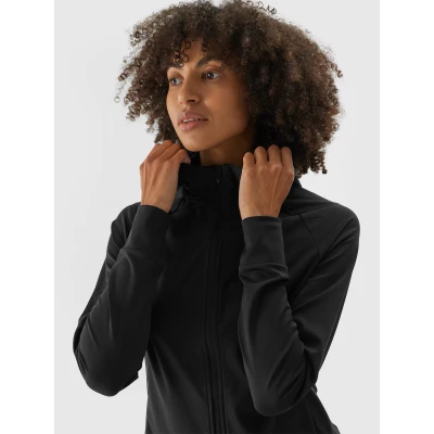 4f dámská mikina SWEATSHIRT FNK-WAW24TFSWF406-20S-DEEP BLACK