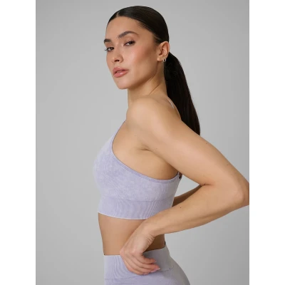 4f dámská podprsenka SPORT BRA F203-51A-VIOLET ALLOVER