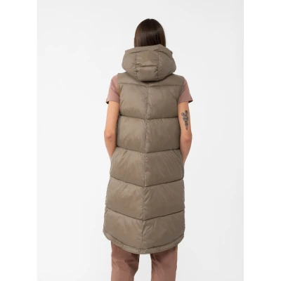 4f dámská vesta VEST-AW23TVESF074-82S-LIGHT BROWN