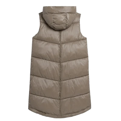 4f dámská vesta VEST-AW23TVESF074-82S-LIGHT BROWN