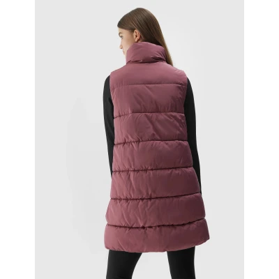4f dámská vesta VEST-AW23TVESF076-53S-DARK PINK