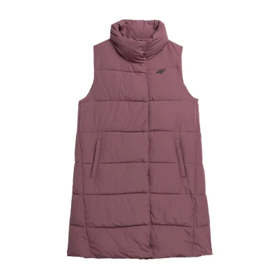 4f dámská vesta VEST-AW23TVESF076-53S-DARK PINK