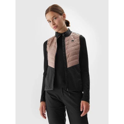 4f dámská vesta VEST-AW23TVJAF048-82S-LIGHT BROWN