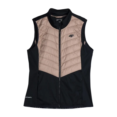 4f dámská vesta VEST-AW23TVJAF048-82S-LIGHT BROWN