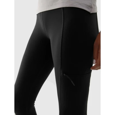 4f dámské legíny TROUSERS FNK-AW23TFTRF404-20S-DEEP BLACK