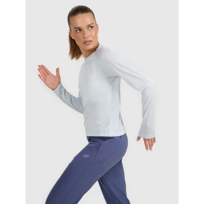 4f dámské tričko LONGSLEEVE FNK F415-WAW25TFLOF415-34S-LIGHT BLUE