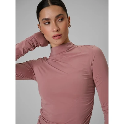 4f dámské tričko LONGSLEEVE FNK F502-56S-LIGHT PINK