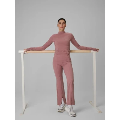 4F dámské tričko LONGSLEEVE FNK F502-56S-LIGHT PINK POUZE Velikost M (VÝPRODEJ)