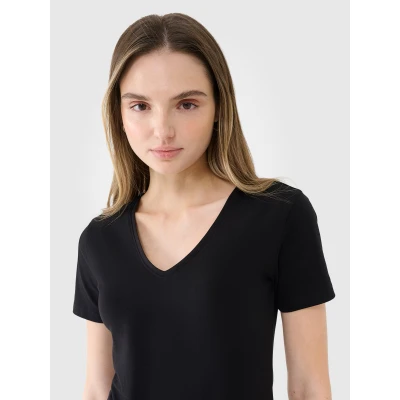 4f dámské tričko TSHIRT F1990-20S-DEEP BLACK