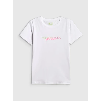 4f dámské tričko TSHIRT F2717-10S-WHITE