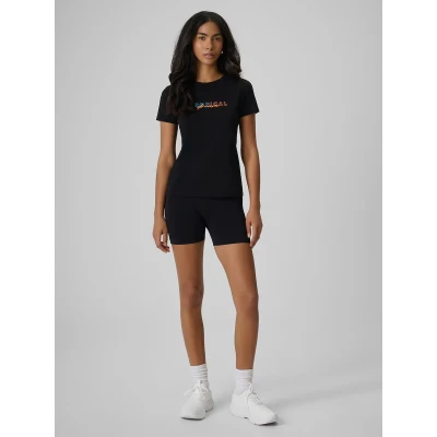 4f dámské tričko TSHIRT F2717-20S-DEEP BLACK