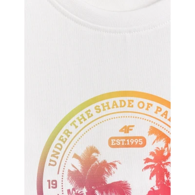 4f dámské tričko TSHIRT F2718-10S-WHITE