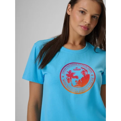 4f dámské tričko TSHIRT F2718-33S-BLUE