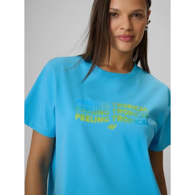 4f dámské tričko TSHIRT F2720-33S-BLUE