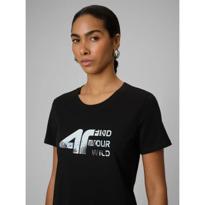 4f dámské tričko TSHIRT F2775-20S-DEEP BLACK