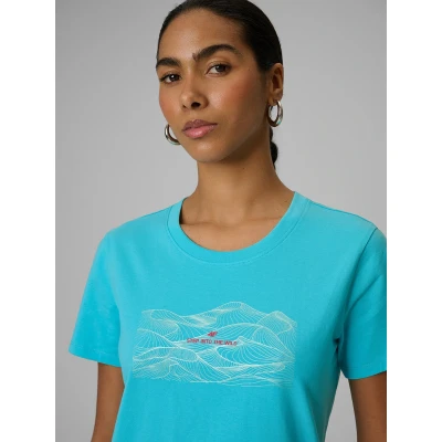 4f dámské tričko TSHIRT F2785-48S-AQUA