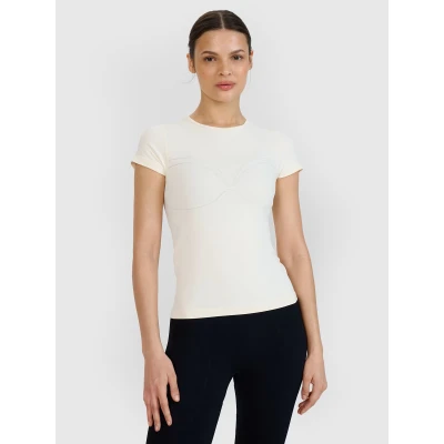 4f dámské tričko TSHIRT FNK F1270-11S-OFF WHITE