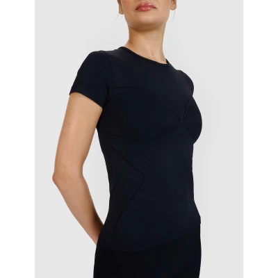 4f dámské tričko TSHIRT FNK F1270-20S-DEEP BLACK