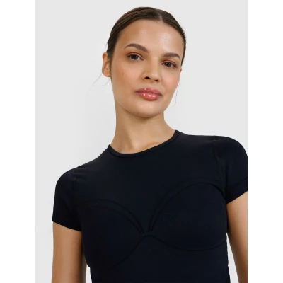 4f dámské tričko TSHIRT FNK F1270-20S-DEEP BLACK