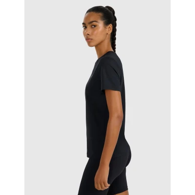 4f dámské tričko TSHIRT FNK F1828-WMM00TFTSF1828-20S-DEEP BLACK