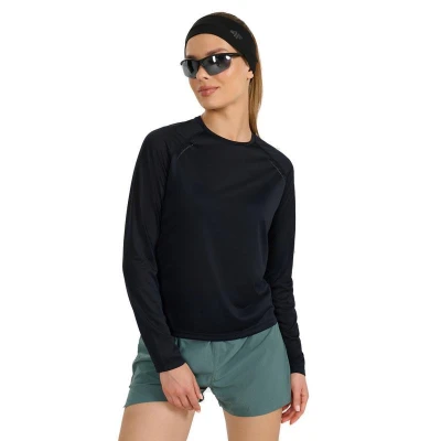 4f dámské tričko LONGSLEEVE FNK F415-WAW25TFLOF415-20S-DEEP BLACK