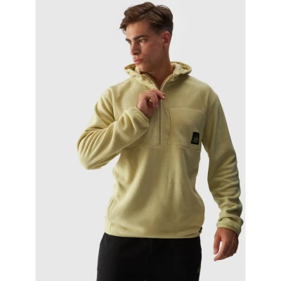 4f pánská mikina FLEECE-WAW24TFLEM252-44S-OLIVE