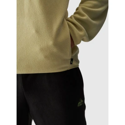 4f pánská mikina FLEECE-WAW24TFLEM252-44S-OLIVE
