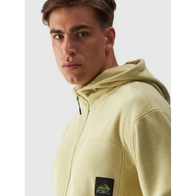 4f pánská mikina FLEECE-WAW24TFLEM252-44S-OLIVE