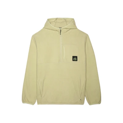 4f pánská mikina FLEECE-WAW24TFLEM252-44S-OLIVE