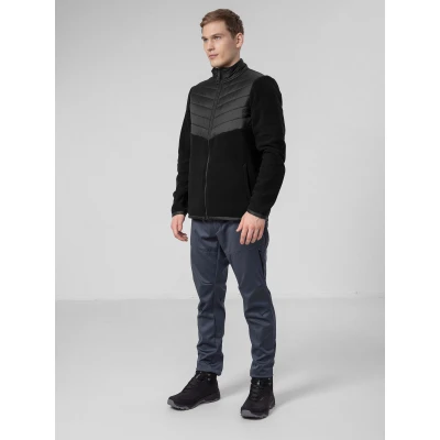 4f pánská mikina MENS FLEECE PLM014A-20S-DEEP BLACK