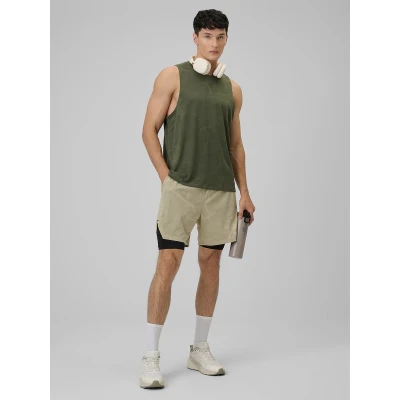 4f pánske tielko SLEEVELESS FNK M0877-43S-KHAKI