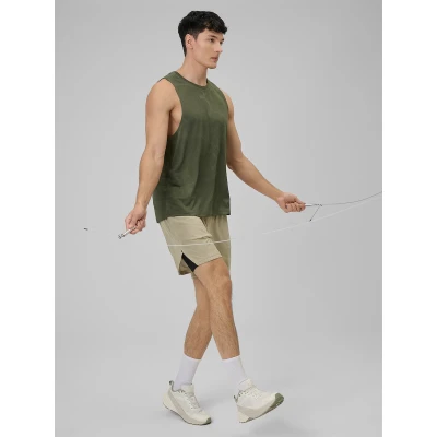 4f pánske tielko SLEEVELESS FNK M0877-43S-KHAKI
