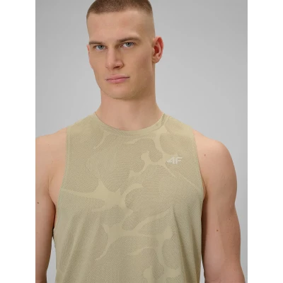 4f pánske tielko SLEEVELESS FNK M0877-83S-BEIGE
