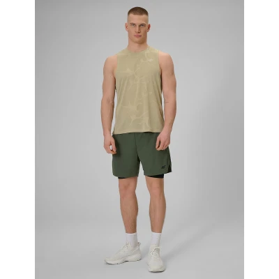 4f pánske tielko SLEEVELESS FNK M0877-83S-BEIGE