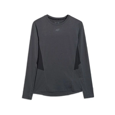 4f pánské tričko LONGSLEEVE FNK M507-WMM00TFLOM507-22M-ANTHRACITE MELANGE