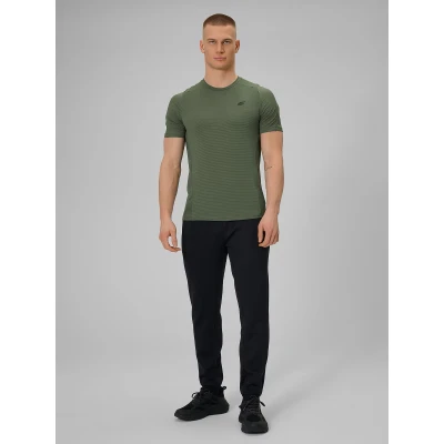 4f pánske tričko TSHIRT FNK M1775-43S-KHAKI