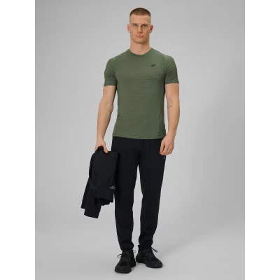4f pánske tričko TSHIRT FNK M1775-43S-KHAKI