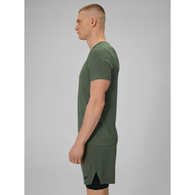 4f pánské tričko TSHIRT FNK M1778-43A-KHAKI ALLOVER