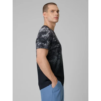 4f pánske tričko TSHIRT FNK M1787-25A-GREY ALLOVER